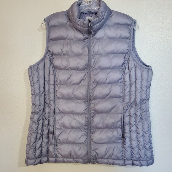 32 Degrees Heat Packable Grey Vest Silver Lightweight Size XL - Picture 3 of 13